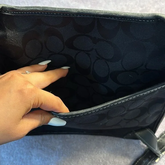 Coach Black Backpack Sleek Minimalist Design - Picture 4 of 14